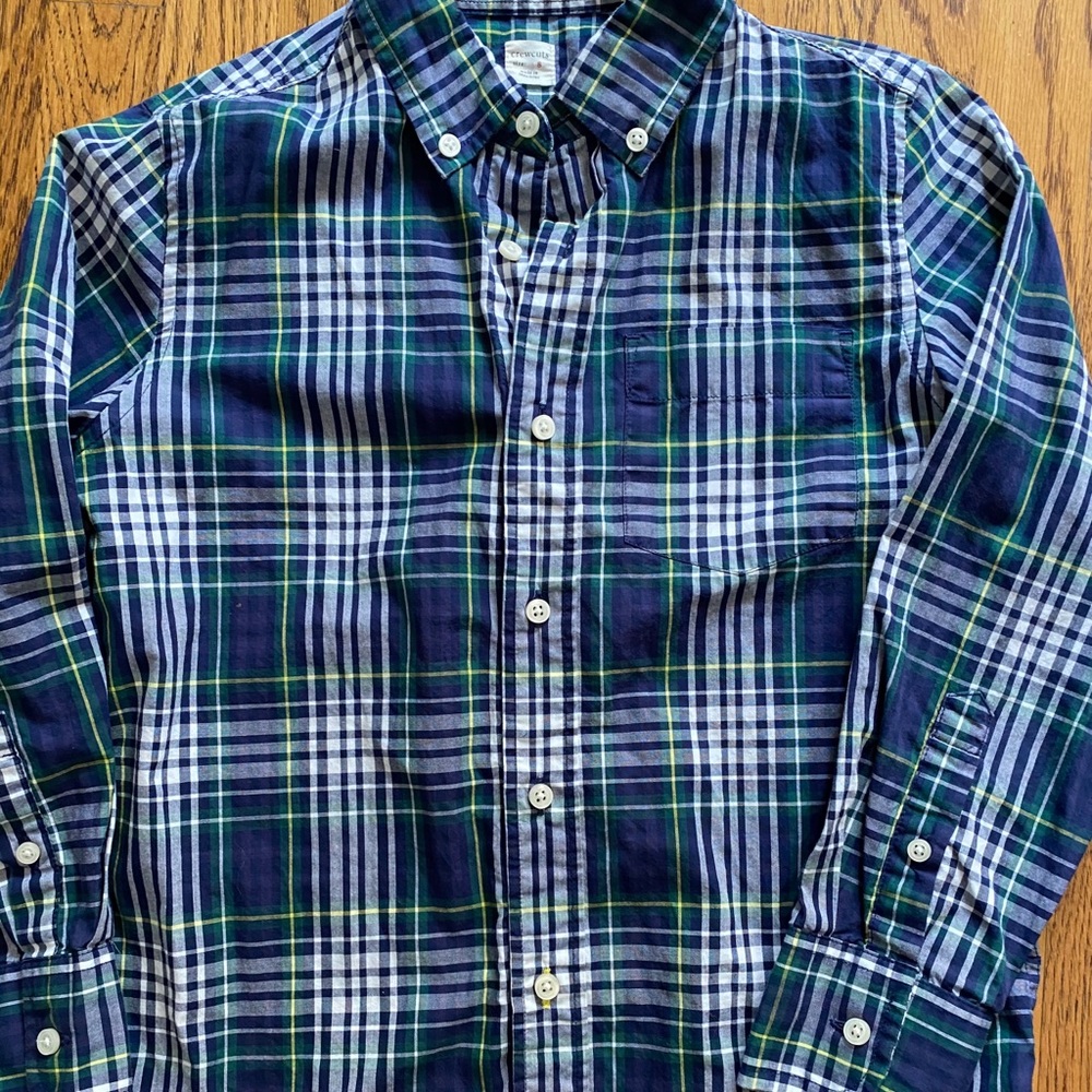 Worn once. J crew kids button down.